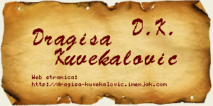 Dragiša Kuvekalović vizit kartica